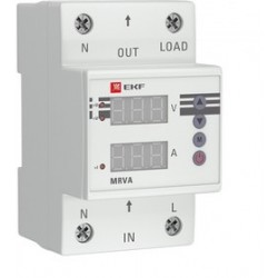 Реле напряжения и тока с дисплеем MRVA 32A Proxima EKF MRVA-32A
