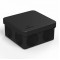 Коробка распределительная 80х80х50 ОУ с крышкой чёрная Uplast IP54