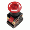 Кнопка AE22 "Грибок" с фиксацией красный d22мм нео
