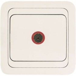 Розетка телевизионная "Мимоза" (белый)