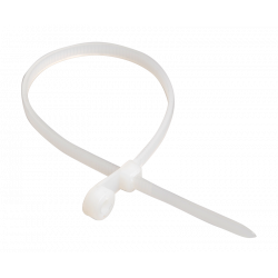 Хомут 3,6х200 мм нейлон,белый с кольцом(уп.100шт ЭКФ