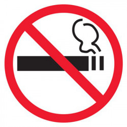 Символ "Курить запрещено" 90 мм