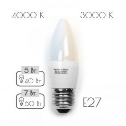 Светодиодная лампа Sweko 42LED-С35-5w-230-3000-E27